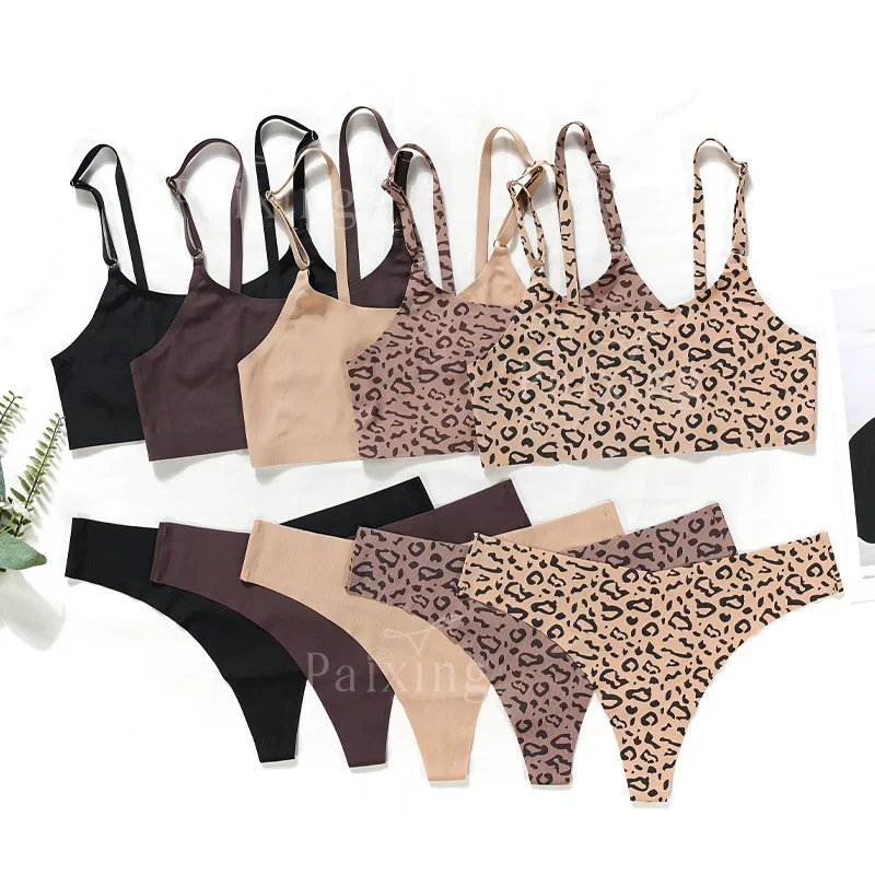Sexy underwear, set, wireless bra, plus size