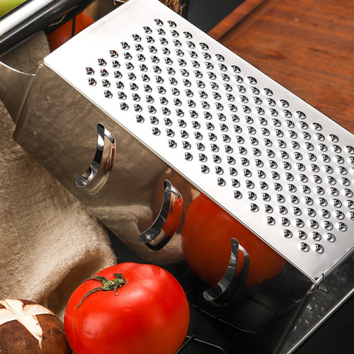 Stainless steel four-sided grater for home kitchen multi-functional tower vegetable and fruit slicer ginger and garlic grinder
