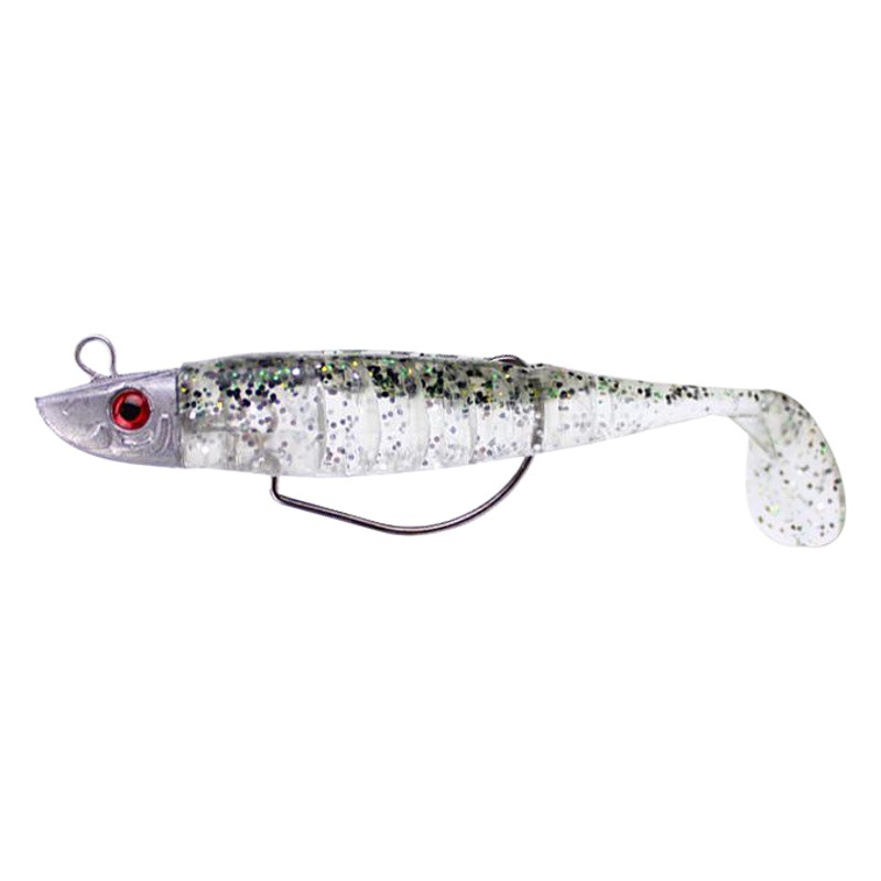 Weihe pescado tipo cabeza de plomo pescado suave 9cm15g 11cm25g Luya cebo manivela gancho T cola de pescado suave cebo de imitación al por mayor