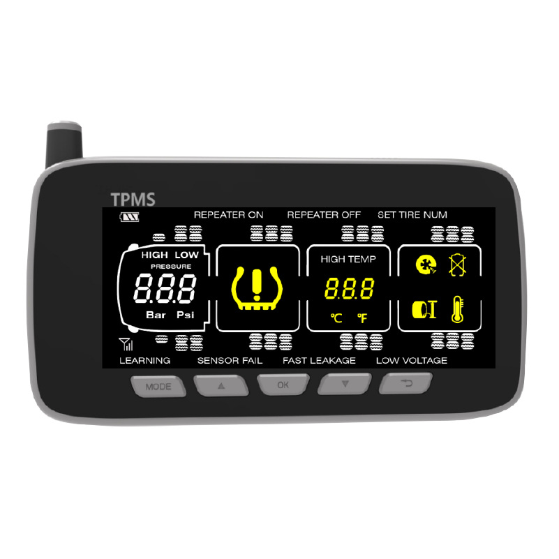 Truck and Mining Vehicle Tire Pressure Monitoring Instrument Tpms Universal Built-In and External Pressure Sensor Tire Pressure Detection System