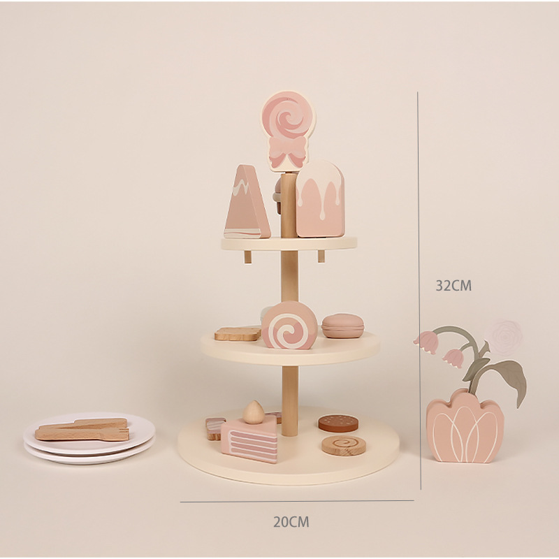 スイートガールままごと誕生日ケーキアフタヌーンティーデザートチーズ456シミュレーションギフトかわいいMM|undefined