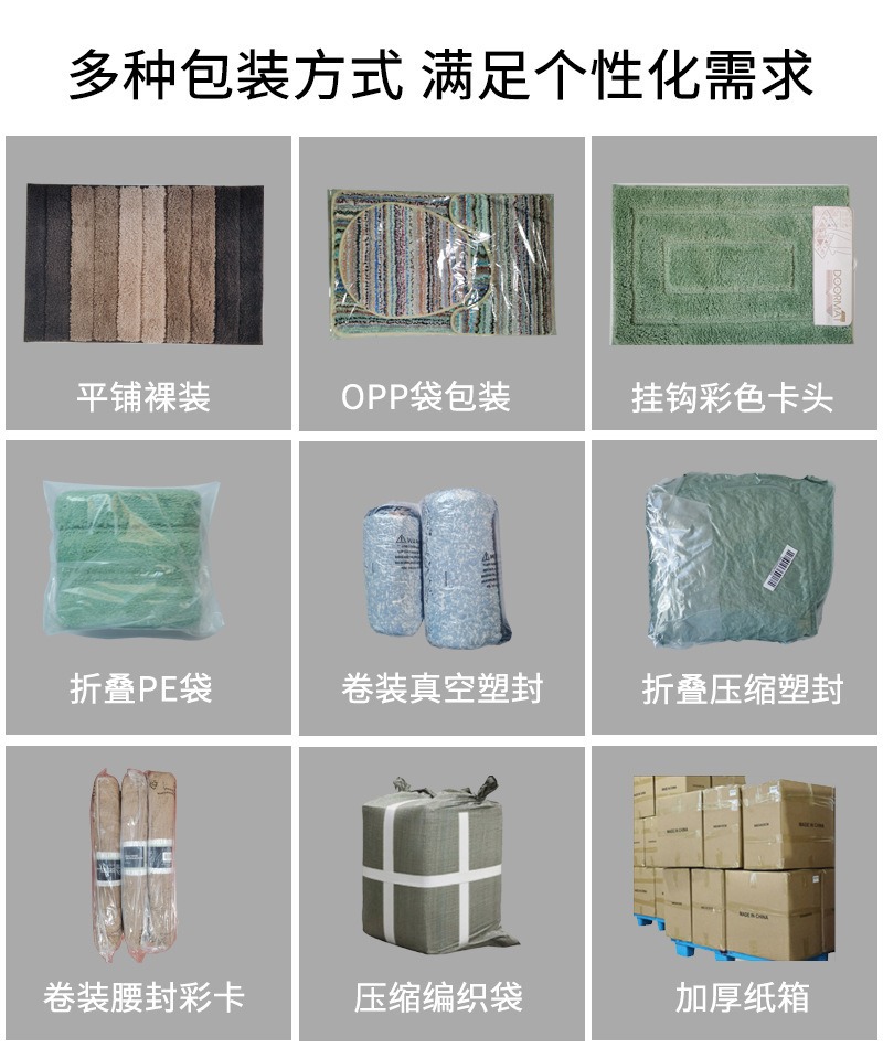 Cross-Border Flocking Floor Mat Tpr Non-Slip Microfiber Bathroom Absorbent Mat Door Mat Creative Carpet Customized with Pictures