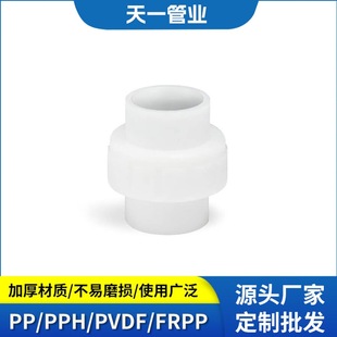 Pvdf Union Joint with Internal and External Threads, Necked Flange Blind Plate, Shipped Directly from the Manufacturer, Complete Specifications