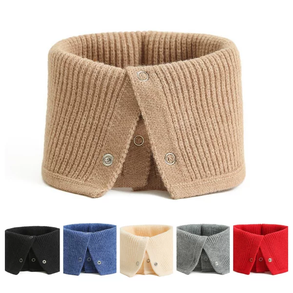 Neck Warmer Pullover for Women and Men, Autumn and Winter Neck Protection, Versatile Fake Collar, Knitted Fashion Decorative Sweater Collar