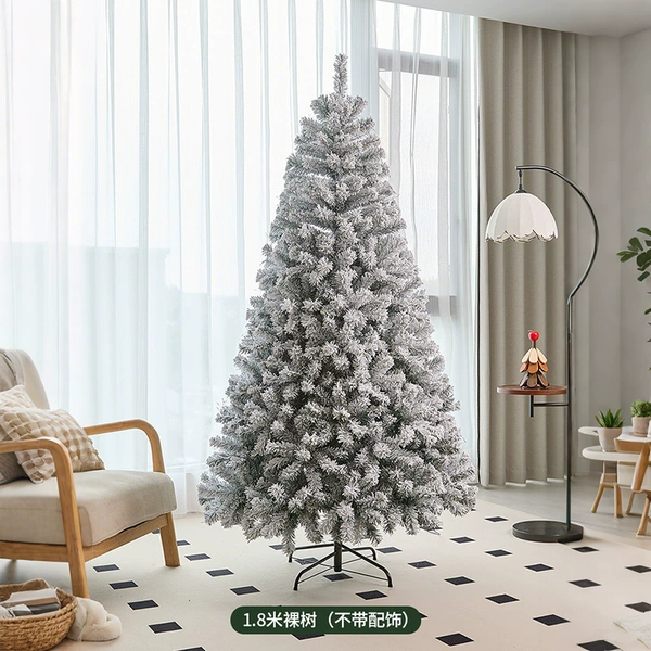 1.8m flocked Christmas tree-[bare tree]