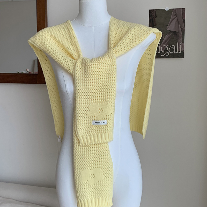 Sopa de punto de alta sensación nueva camisa de estilo extranjero falso cuello de moda universal sopa de punto cruzado con hombros pequeños