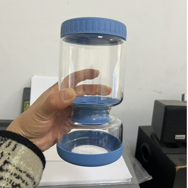 Pickly jar 34oz Tarro de kimchi separado Tarro de kimchi de reloj de arena Botella de kimchi en escabeche de alto contenido de borosilicato