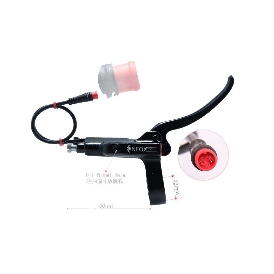Frenos de aceite NFOX, frenos, frenos, manijas, monopatín eléctrico, manijas de freno de bicicleta, accesorios de palanca GT267