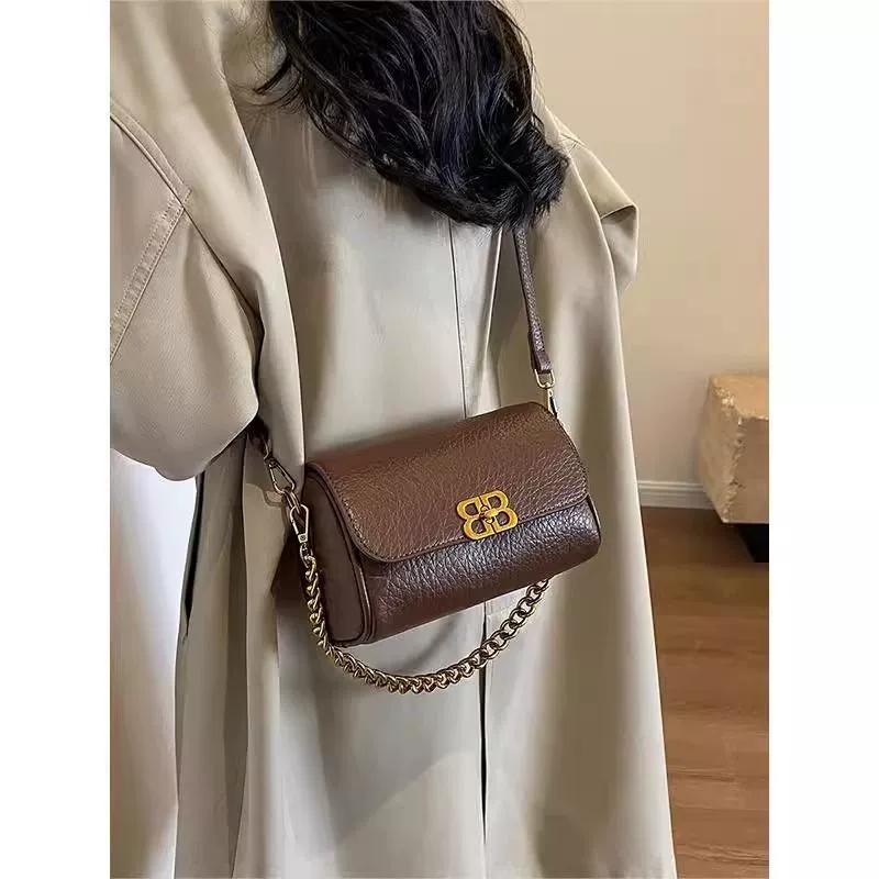 Брендовая цепочка, сумка подмышку, модная сумка через плечо, сумка через плечо, французский стиль, городской стиль