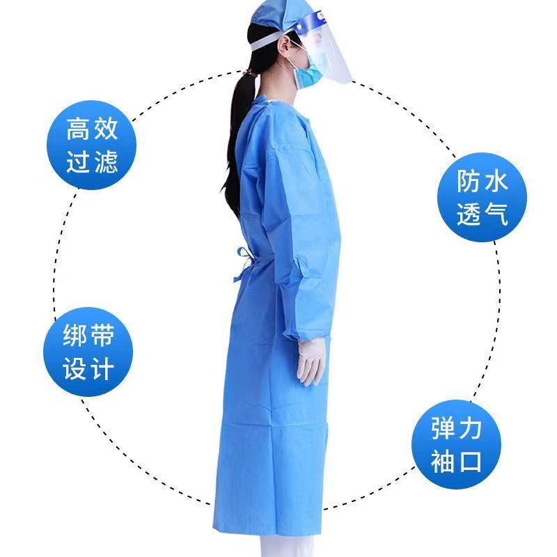 一次性使用手术衣医用手术衣SMS无纺布螺纹袖口无菌手术服批发价|undefined