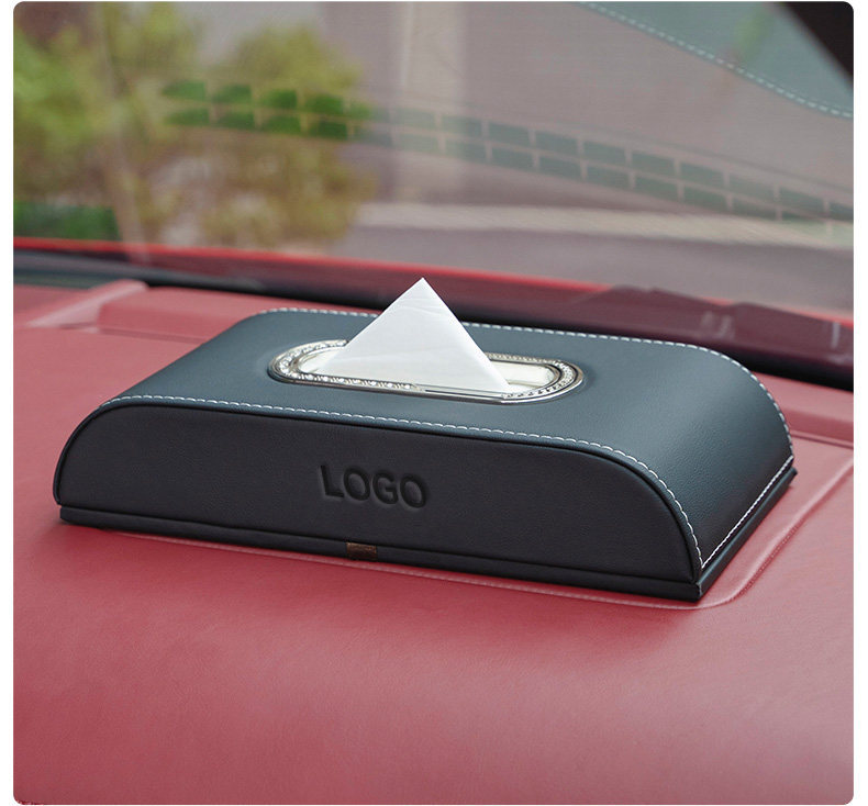 Suitable for Porsche Car Tissue Box Cayenne Macan Panamera 718/911 Car Interior Decoration Accessories