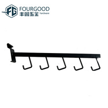 丰固 厂家直销超市货架挂钩镀黑色铁倒挂5钩服装店展示架挂钩
