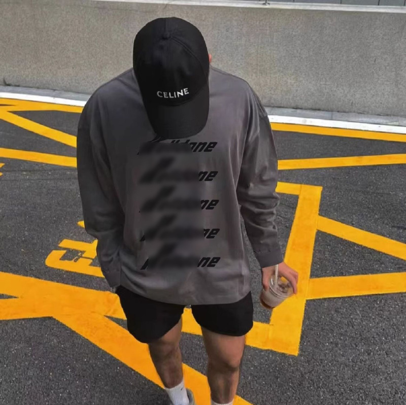 We11D Four-Pack Bullet-Style High Street Fashion Brand American-Style Loose Wellmiki Heavyweight Long-Sleeve T-Shirt for Men We11D Four-Pack Bullet-Style High Street Fashion Brand American-Style Loose Wellmiki Heavyweight Long-Sleeve T-Shirt for Men
