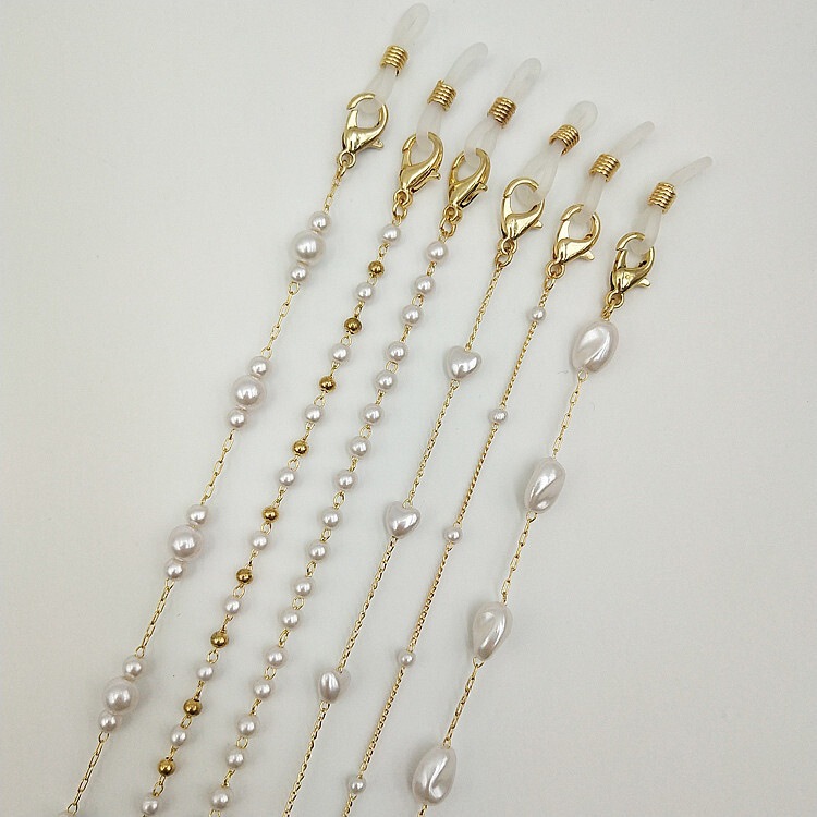 Spot Pearl series mask chain rope glasses chain multi-use accessories cross-border hot selling handmade decorative chain factory direct sales