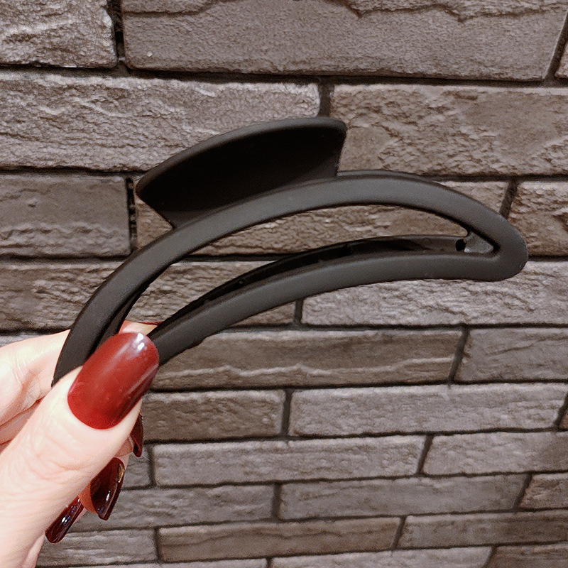 Internet celebridad clip de pelo francés de las mujeres de gran parte posterior de la cabeza horquilla clip de tiburón de alto grado agarre del pelo clip de pelo tocado