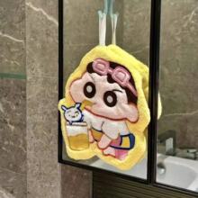卡通蜡笔小新厨房擦手巾挂式可爱加厚浴室家用吸水毛巾不掉毛抹布