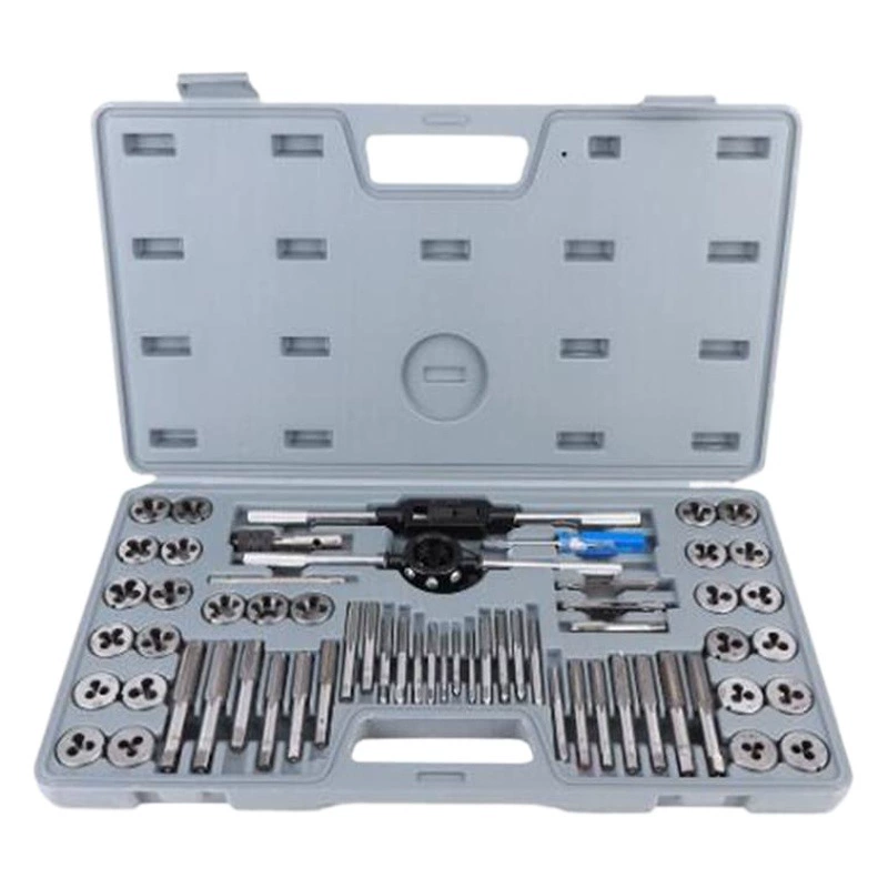 Полный набор из 60 предметов: набор метчиков и гаек, ручной набор метчиков и гаек с ключом, 60 предметов, метрический и дюймовый набор.