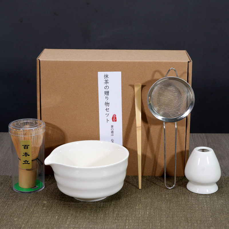 Japonés Matcha tazón Matcha túnica canción té herramientas de pedido taza de té de cerámica taza de té mezclador Matcha cepillo taza de té
