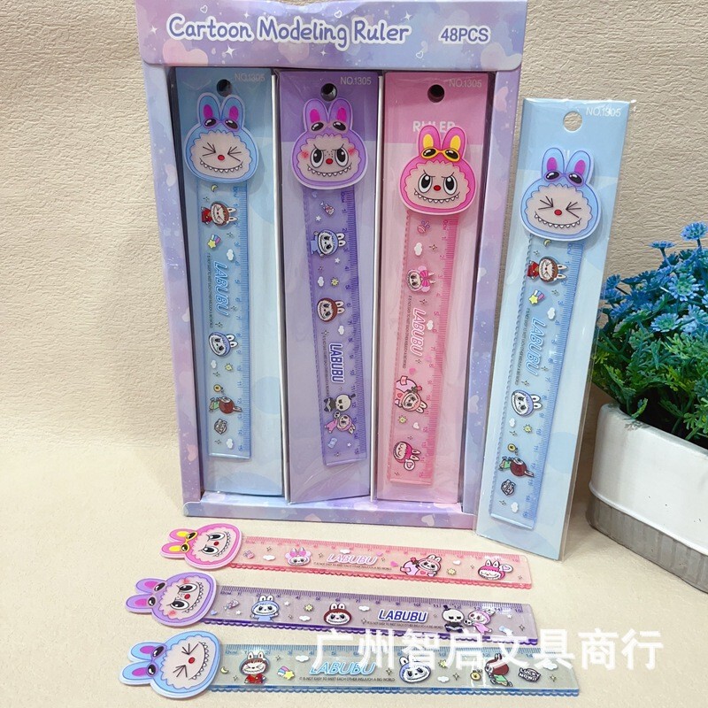 可爱创意卡通15cm直尺小学生趣味透明测量尺绘画尺儿童尺子礼物批|undefined