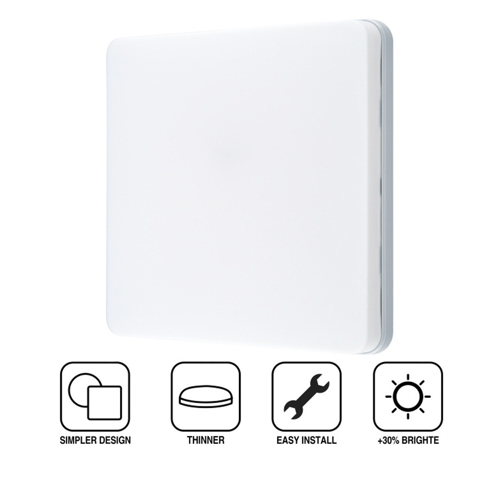 Lámpara de panel LED integrada Instalación en la superficie Lámpara de techo de sala de estar cuadrada Lámpara de techo Iluminación de oficina Lámpara redonda