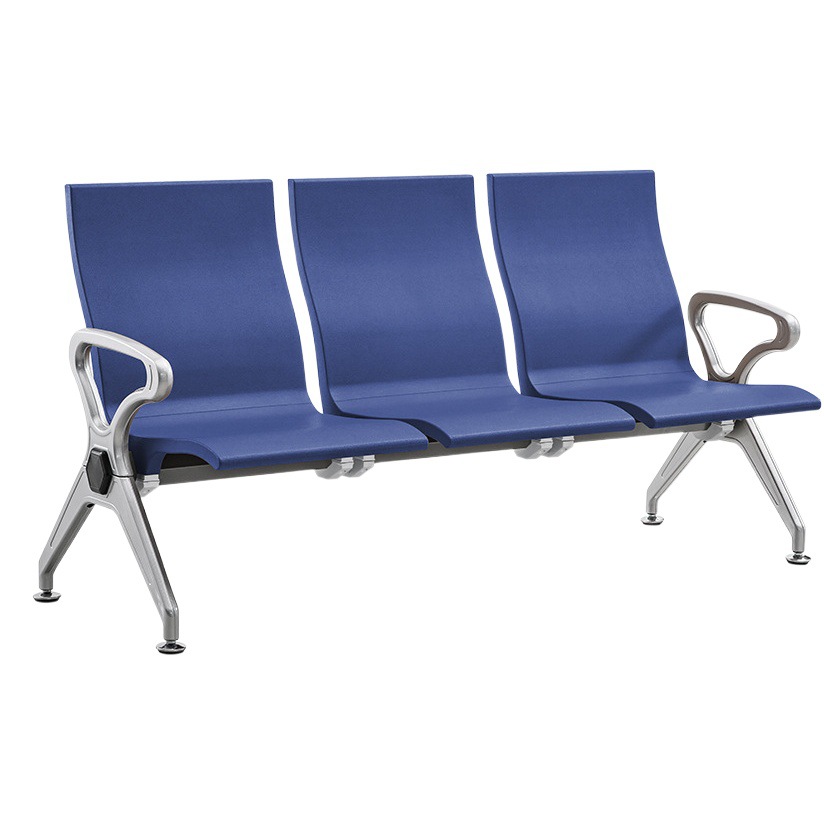 Nueva Silla de fila pública de tres asientos de cuatro asientos Silla de fila Banco Silla de aeropuerto sala de espera de hospital sala de espera