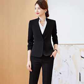 正式场合女士西服职业套装教师公务员面试服装酒店珠宝店长工作服