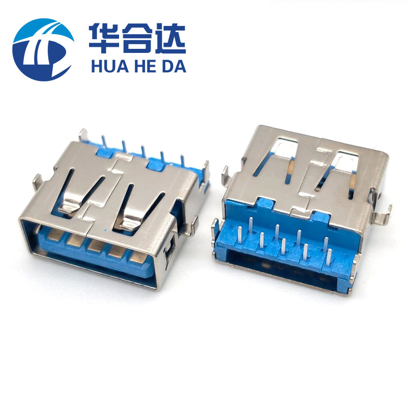 USB 3.0af female base sink board 2.86 plug board 90 degrees straight edge stainless steel blue glue 13mm long USB 3.0af female base sink board 2.86 plug board 90 degrees straight edge stainless steel blue glue 13mm long