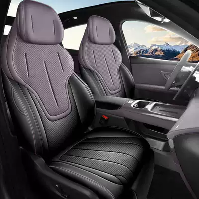 Modelə uyğun (Original) oturacaq örtükləri — New Changan Deep Blue L06 - black-and-purple-standard-version-front-row-fully-covered-rear-row-partially-covered