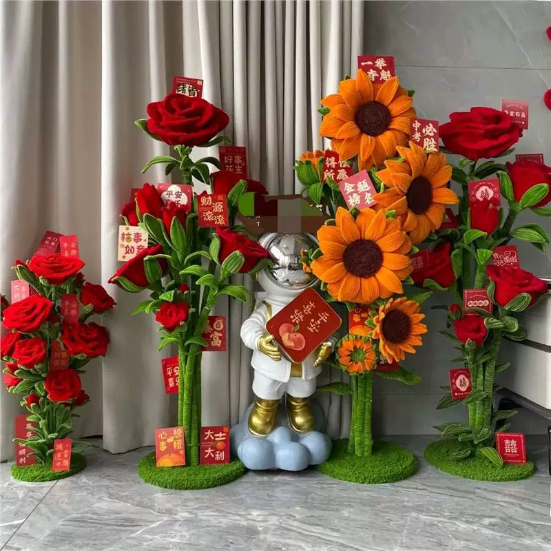 [48-часовая доставка] Гигантская роза, торсионная, ручная работа