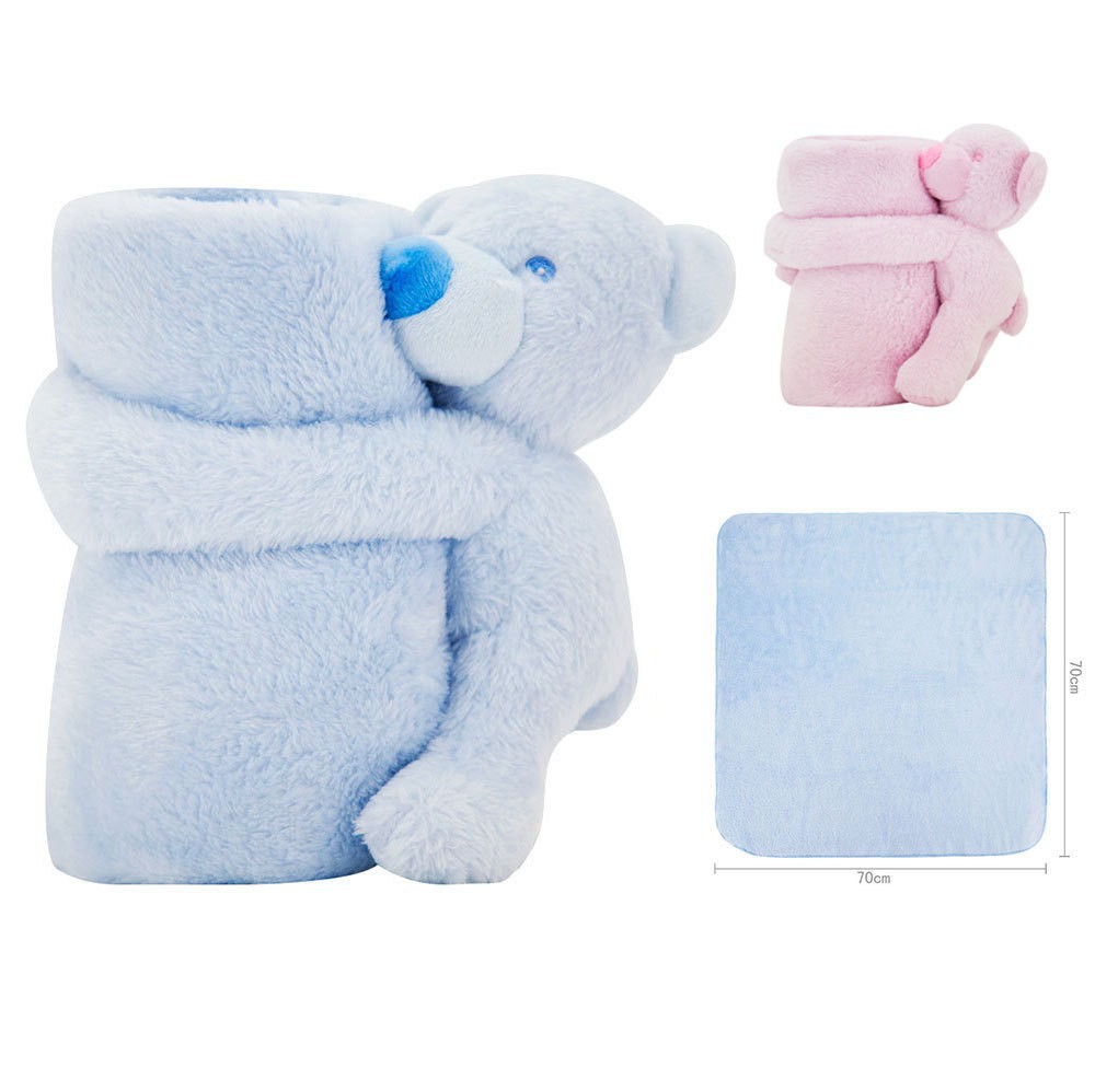 아기 제품 아기 담요 장난감 이중 사용 만화 곰 아기 아기 담요