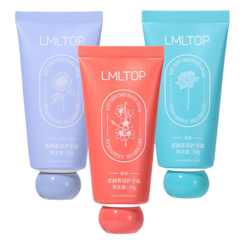 LMLTOP fragancia suave crema de manos serie hidratante Cuidado de las manos Anti-agrietamiento crema de manos LML2048