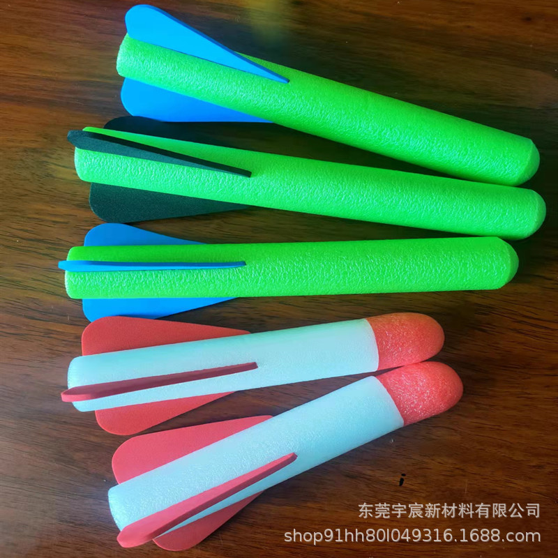 直销EVA尾翼玩具火箭珍珠棉头玩具子弹珍珠棉火箭泡棉火箭玩具
