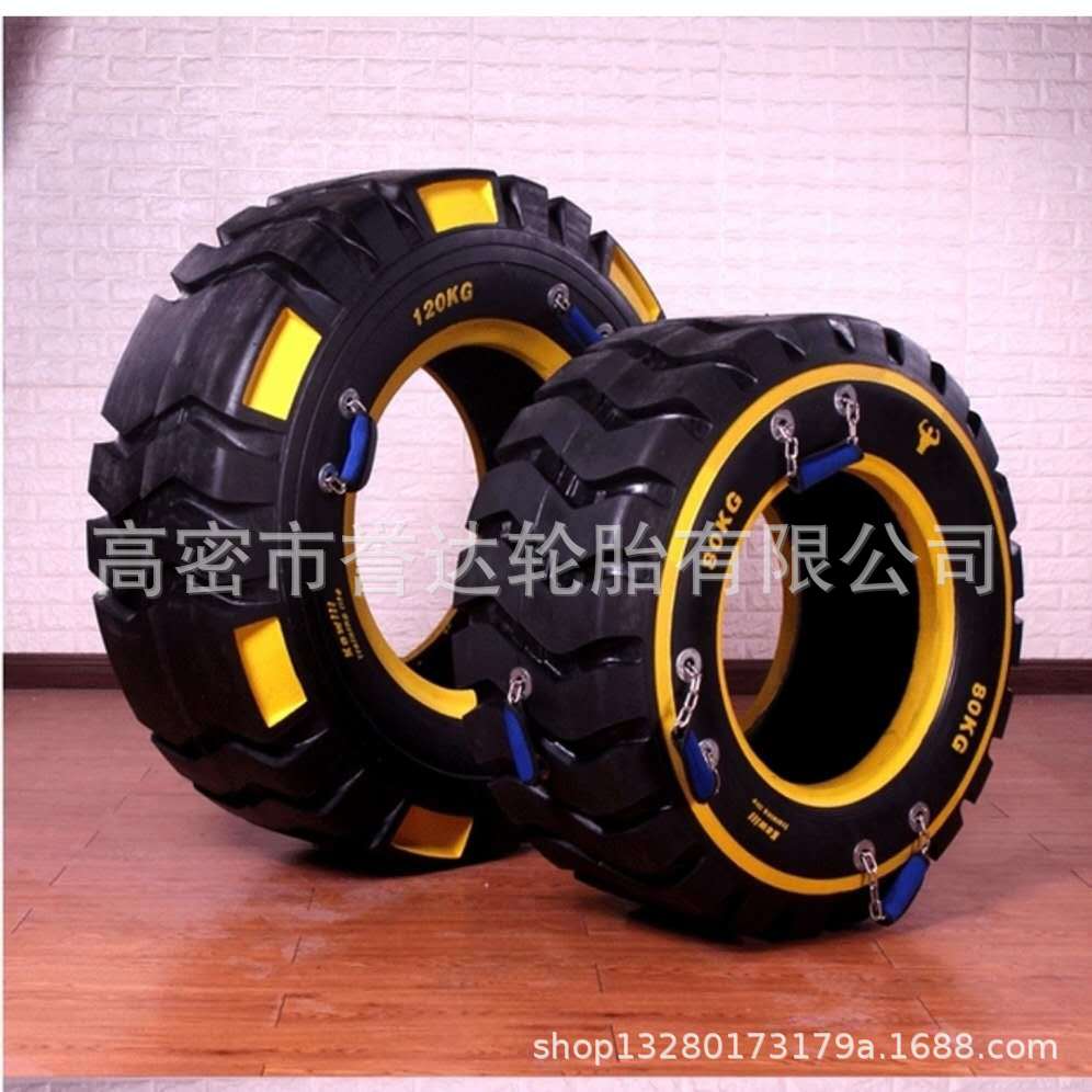 40 50 60 75 80 90 100 120kg公斤体能训练 俱乐部健身轮胎带描绘