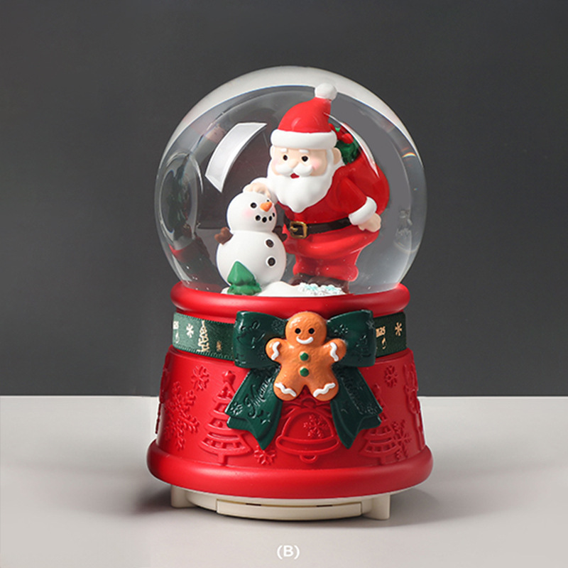 Nuevos regalos de Navidad luminosos bolas de cristal de nieve de agua decoraciones de Navidad al por mayor transfronterizas regalos para niños