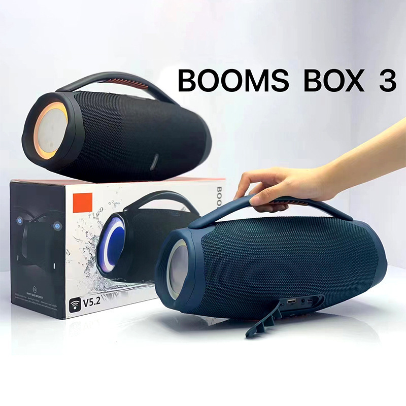Amazon 新しい Booms BOX3 ワイヤレス Bluetooth スピーカーポータブル屋外ハイパワー RGB 発光スピーカー|undefined
