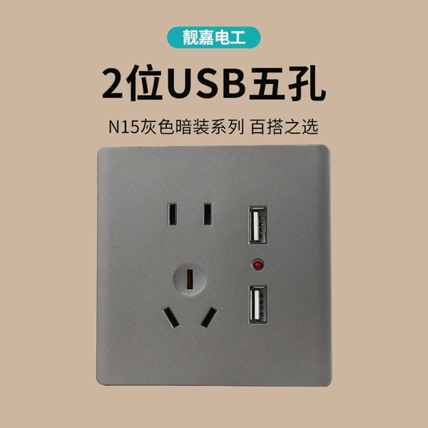 N15 five -hole dual USB socket