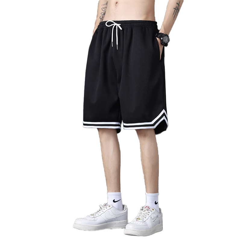 Ice Silk Shorts Men's Summer Thin 2024 New Quick-drying Loose Basketball Sports Pants American Casual Pants for Men