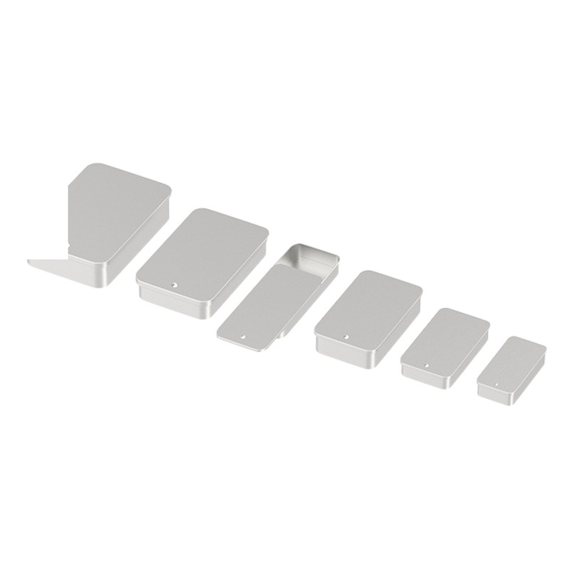 Push-pull caja de hierro esmerilado caja en stock portátil Mini caja de diapositivas pequeña joyería hilo medicina caramelo bálsamo caja de embalaje