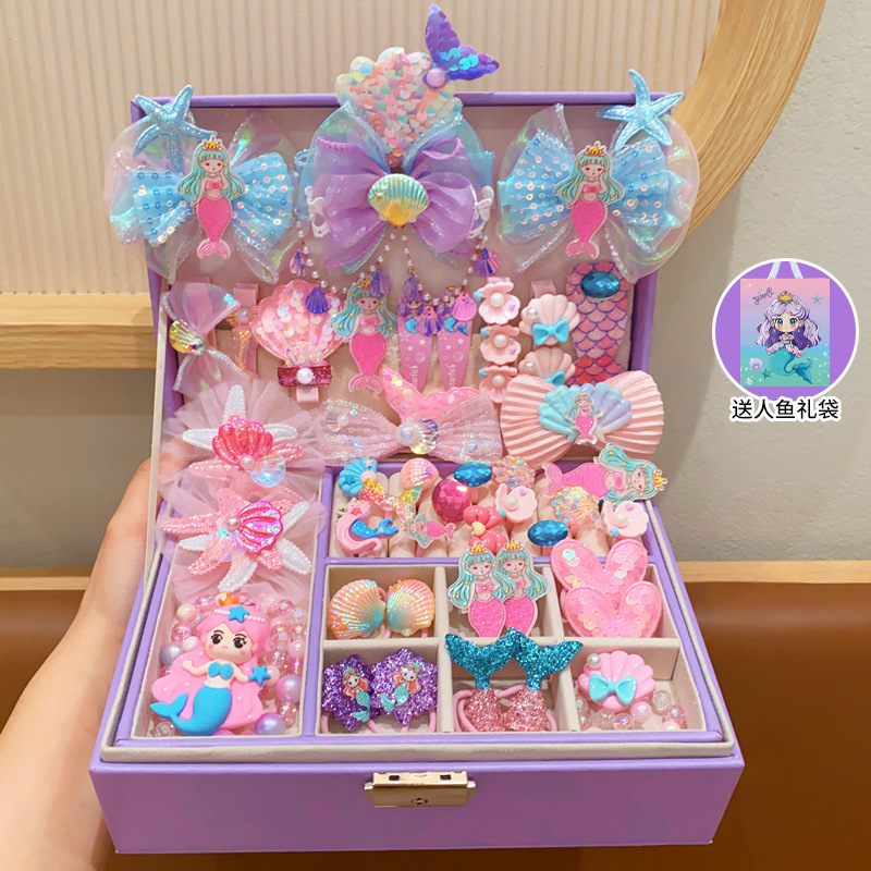 Snowflake bolsos para niñas princesa Aicha niños mochilas para niñas sirena caja de regalos set 1 de junio
