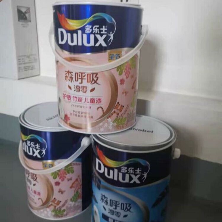 多楽士Dulux森呼吸淳零竹炭児童塗料抗ホルムアルデヒド室内無添加純味ラテックス塗料5L|undefined