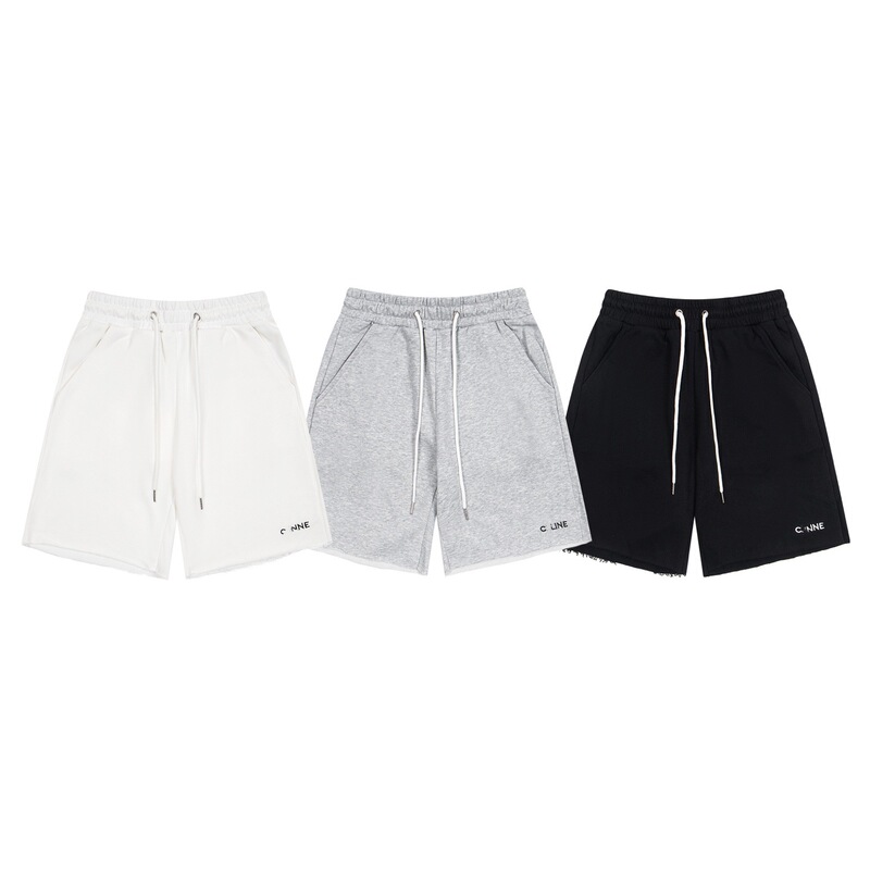 Nanyou High-Quality Cross-Border Cel Capsule Series Logo Embroidered Basic Men's and Women's Shorts and Three-Quarter Pants