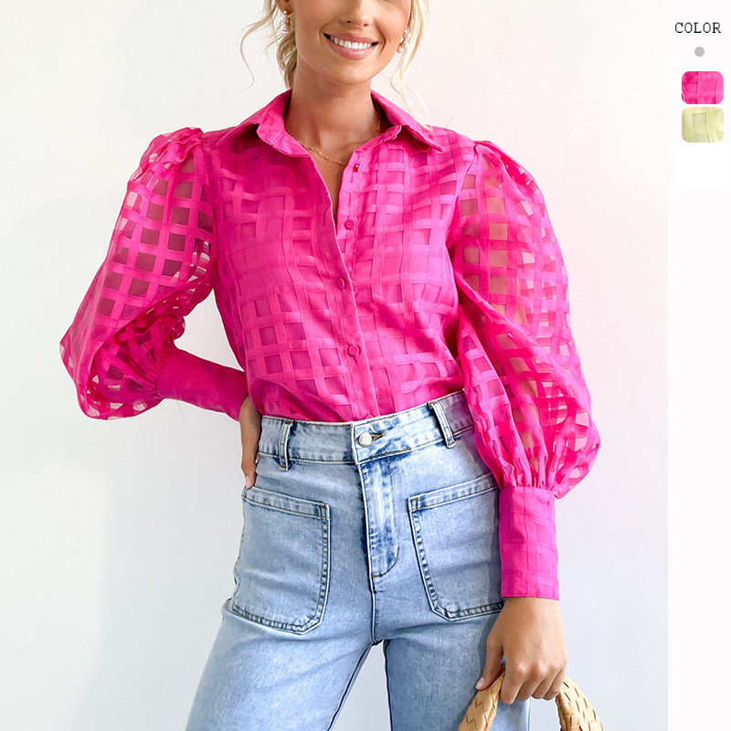Autumn fashionable solid color small shirt