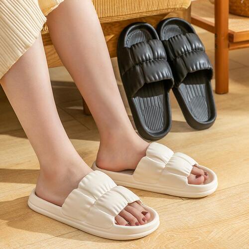 Wrinkled Petal Slippers for Women - Four Seasons Couple Slippers for Women - Home Shoes, Household EVA Slippers, Cool Slippers