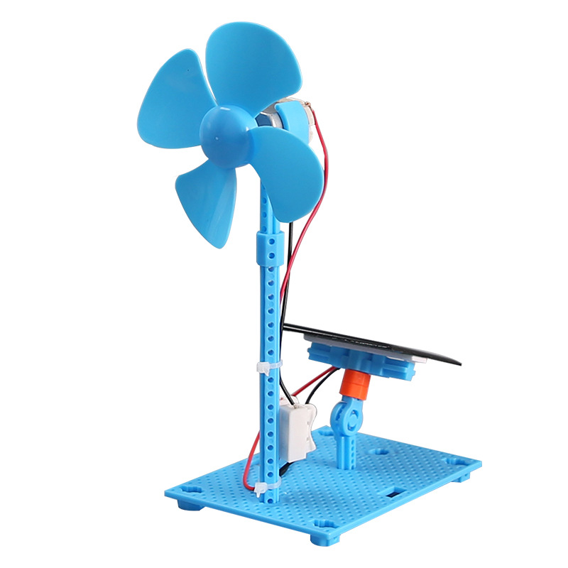 ventilador solar paquete de material de experimento de ciencia primaria DIY tecnología pequeña fabricación de energía conversión de vapor ayuda didáctica