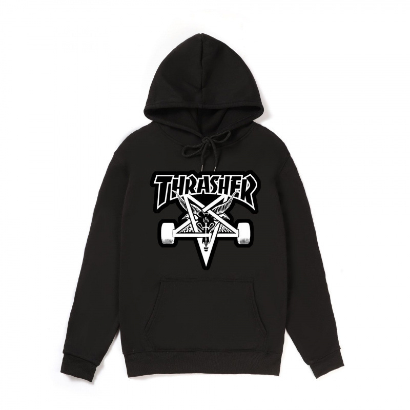 Source factory Thrasher Flame hoodie for men and women, loose-fitting long-sleeve jacket, trendy top