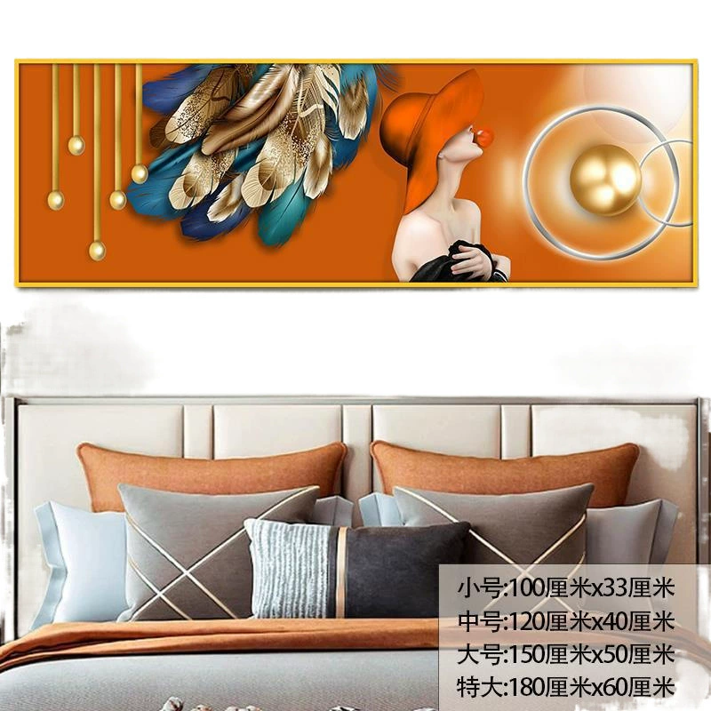 Self-adhesive painting bedroom bedside room background mural hotel hotel master bedroom decorative painting Xiao Qingxin B&B