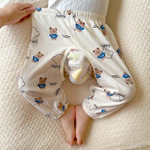 男女宝宝开裆裤夏季薄款婴儿裤子戒尿不湿防蚊裤叉叉裤外穿长裤