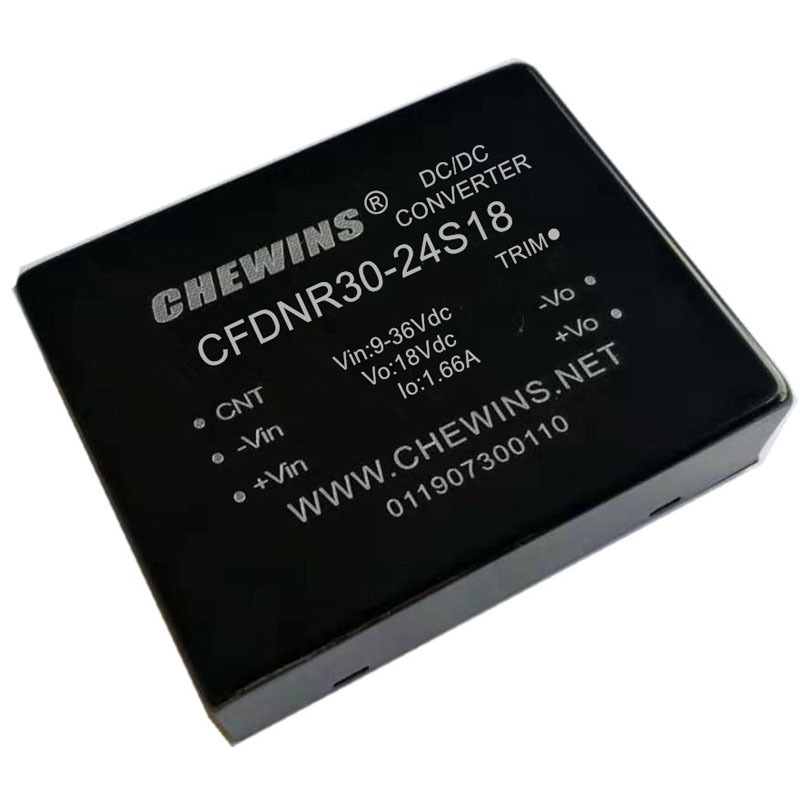 DC-DC电源模块宽电压输入24V转18V 2A 30W单路输出 CFDNR30-24S18