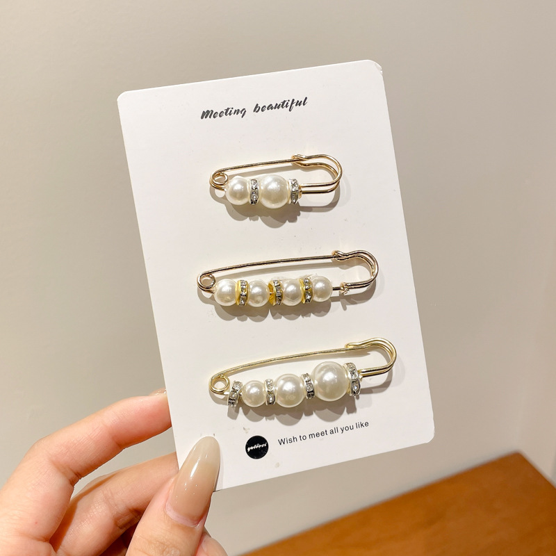 Falda con hebilla de cintura de perlas, circunferencia de cintura grande, cambio de artefacto, hebilla anti-luz, ropa, broche de diseño fijo