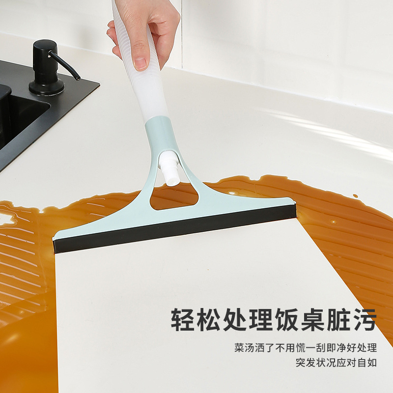 Limpiaparabrisas de vidrio multifuncional artefacto de limpieza de vidrio hogar con boquilla raspador de agua de doble cara cepillo de vidrio sin marcas